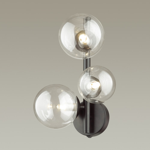 Светильник настенный 4818/3W Odeon Light Черный