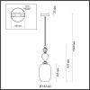 Светильник подвесной 4855/1B Odeon Light Exclusive Золотой
