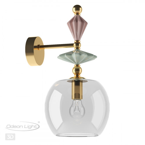 Светильник настенный 4855/1WB Odeon Light Exclusive Золотой