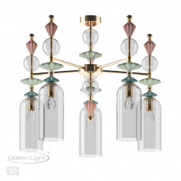Люстра 4855/5C Odeon Light Exclusive Золотой