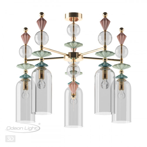 Люстра 4855/5C Odeon Light Exclusive Золотой
