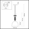 Светильник подвесной 4861/1C Odeon Light Exclusive Золотой