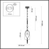 Светильник подвесной 4892/1 Odeon Light Exclusive Бронзовый