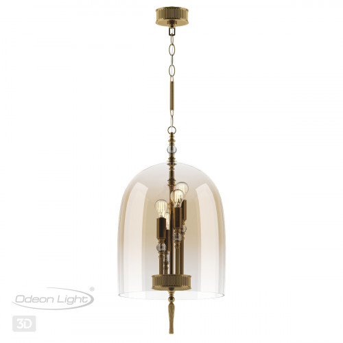Светильник подвесной 4892/4 Odeon Light Exclusive Бронзовый