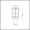 Светильник уличный 4964/1A Odeon Light Черный