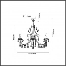 Люстра 4977/6 Odeon Light Золотой