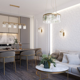 Люстра 4987/5 Odeon Light Золотой