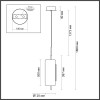 Светильник подвесной 5003/10L Odeon Light Черный