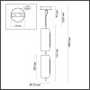 Светильник подвесной 5003/20L Odeon Light Черный