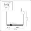 Светильник подвесной 5007/28L Odeon Light Хром