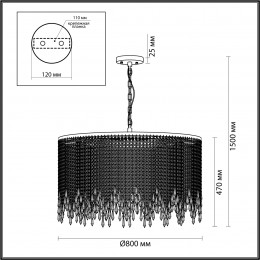 Люстра 5028/12 Odeon Light Золотой