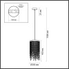 Светильник подвесной 5028/3 Odeon Light Золотой