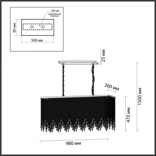 Люстра 5028/9A Odeon Light Золотой