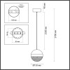 Светильник подвесной 5036/12L Odeon Light Античная бронза, латунь