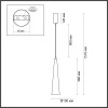 Светильник подвесной 5044/12L Odeon Light Черный