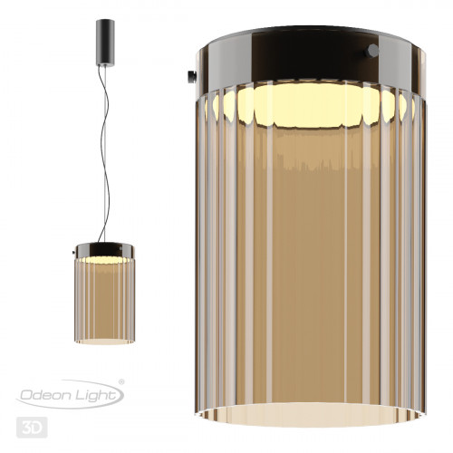 Светильник потолочный 5047/15LC Odeon Light Черный
