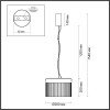 Светильник подвесной 5047/24L Odeon Light Черный