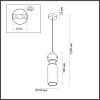Светильник подвесной 5057/1B Odeon Light Черный