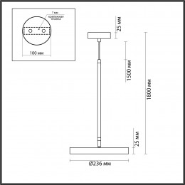 Светильник подвесной 5064/15L Odeon Light Черный