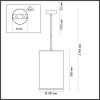 Светильник подвесной 5064/1A Odeon Light Античная бронза