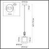 Светильник подвесной 5088/1 Odeon Light Античная бронза, латунь