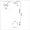 Светильник подвесной 5097/4L Odeon Light Бронзовый