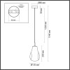 Светильник подвесной 5098/4LA Odeon Light Черный