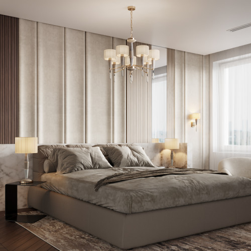Люстра 5403/5 Odeon Light Exclusive Бронзовый, серый, бежевый