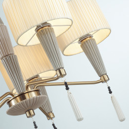 Люстра 5403/5 Odeon Light Exclusive Бронзовый, серый, бежевый