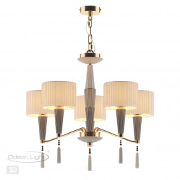Люстра 5403/5 Odeon Light Exclusive Бронзовый, серый, бежевый