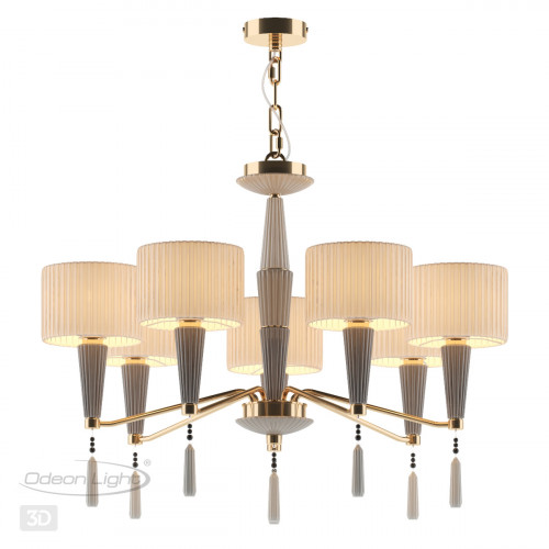 Люстра 5403/7 Odeon Light Exclusive Бронзовый, серый, бежевый