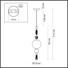 Светильник подвесной 5405/1A Odeon Light Exclusive Золотой