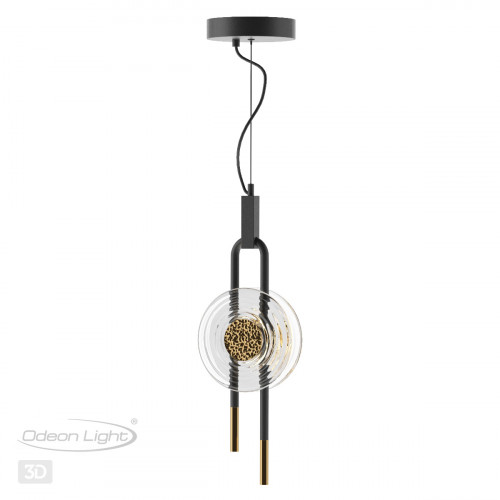 Светильник подвесной 5407/12L Odeon Light Exclusive Черный