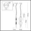 Светильник подвесной 5407/23L Odeon Light Exclusive Черный