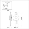 Светильник настенный 5407/6WL Odeon Light Exclusive Черный
