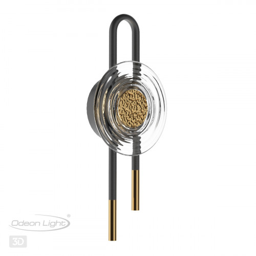 Светильник настенный 5407/6WL Odeon Light Exclusive Черный
