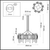 Люстра 5407/92L Odeon Light Exclusive Черный