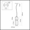 Светильник подвесной 5409/20L Odeon Light Exclusive Черный