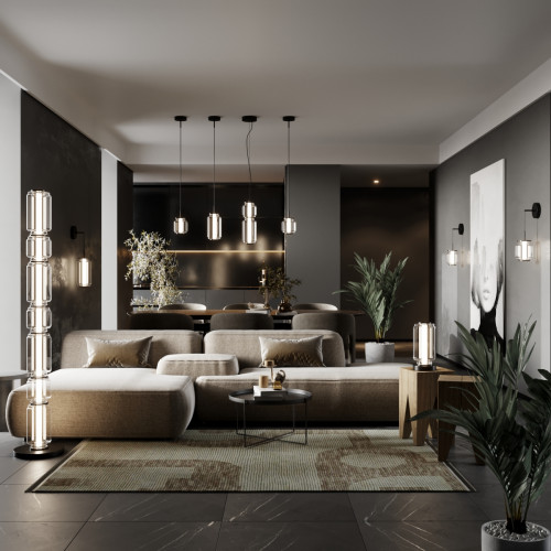 Светильник подвесной 5409/20L Odeon Light Exclusive Черный