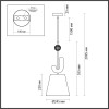 Светильник подвесной 5410/1 Odeon Light Exclusive Черный
