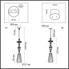 Светильник подвесной 5414/1B Odeon Light Exclusive Античная бронза, латунь