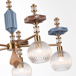 Люстра 5414/5 Odeon Light Exclusive Античная бронза, латунь