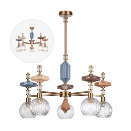 Люстра 5414/5 Odeon Light Exclusive Античная бронза, латунь