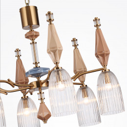 Люстра 5414/6 Odeon Light Exclusive Античная бронза, латунь
