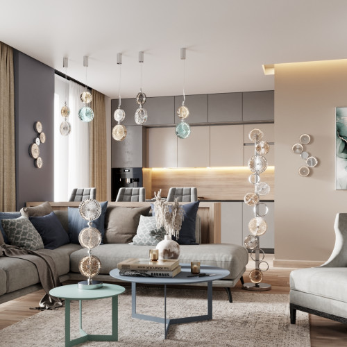 Светильник подвесной 5416/13LD Odeon Light Exclusive Хром