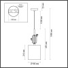 Светильник подвесной 5425/1 Odeon Light Exclusive Золотой