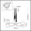 Люстра 5432/8 Odeon Light Exclusive Античная бронза, латунь