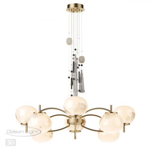 Люстра 5432/8 Odeon Light Exclusive Античная бронза, латунь