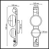 Светильник уличный 5434/2W Odeon Light Exclusive Черный