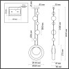 Светильник подвесной 5443/1 Odeon Light Exclusive Бронзовый